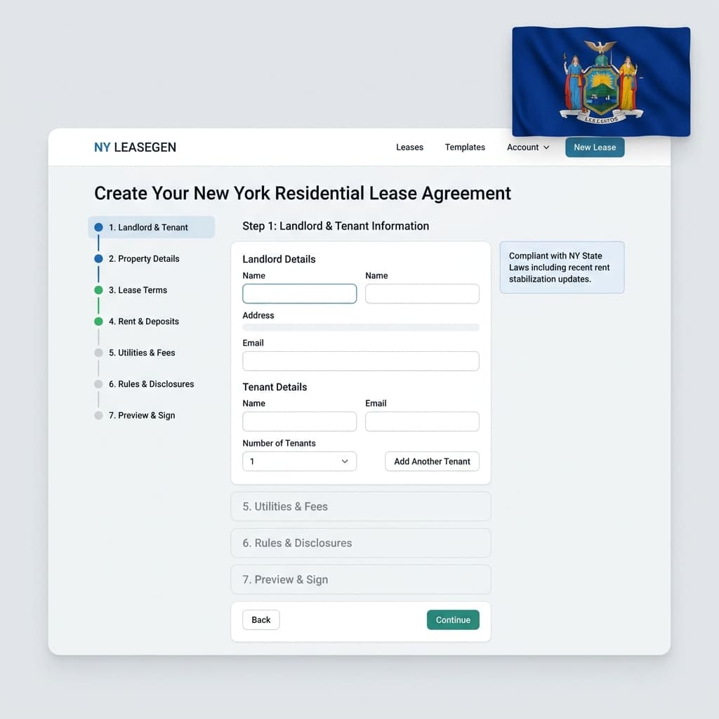 New York Lease Agreement Template (Free PDF)