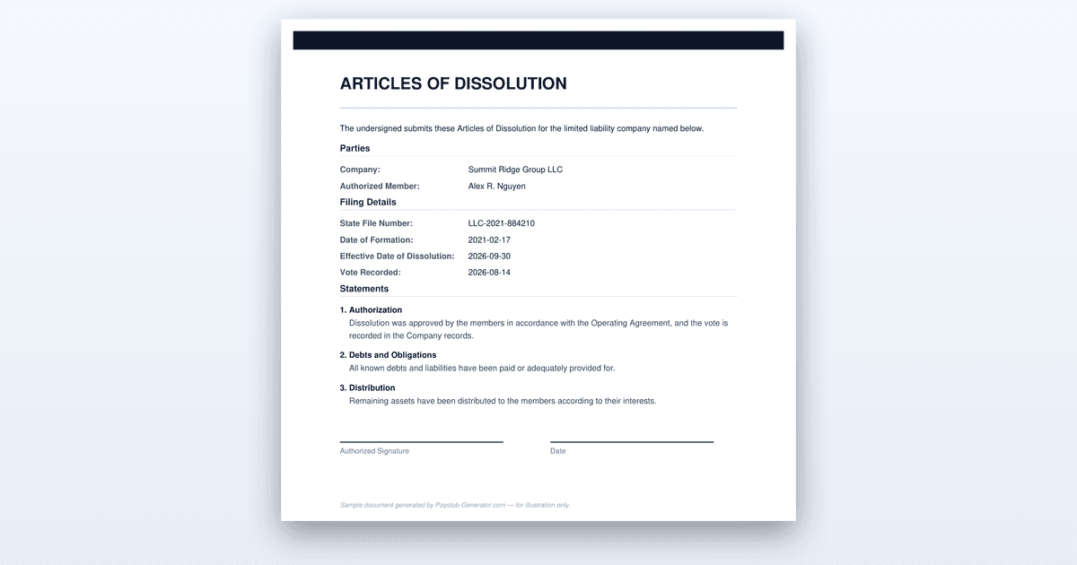 How to Dissolve an LLC: The Step-by-Step Wind-Down