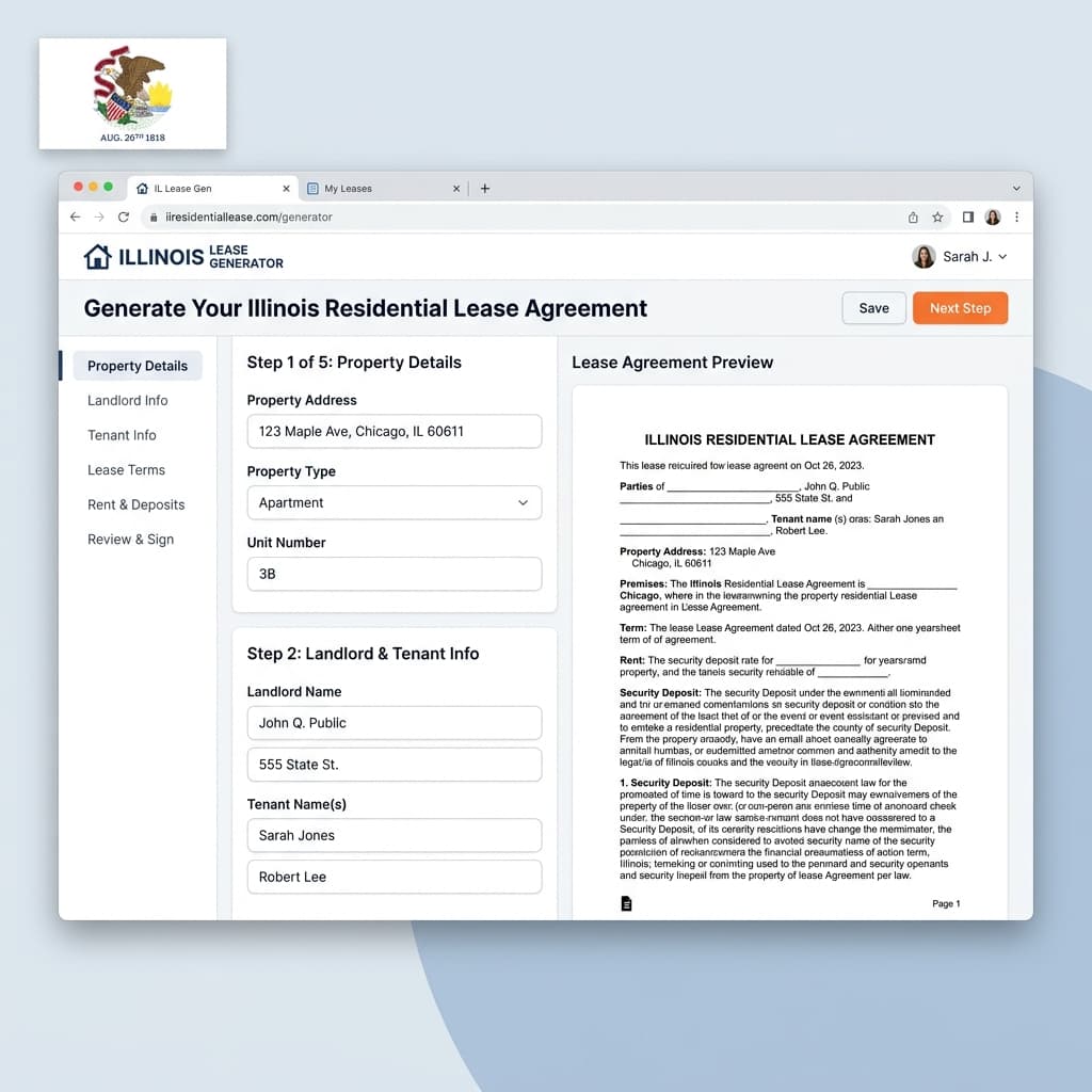 Illinois Lease Agreement Template (Free PDF)
