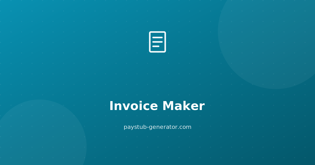 Invoice Maker preview
