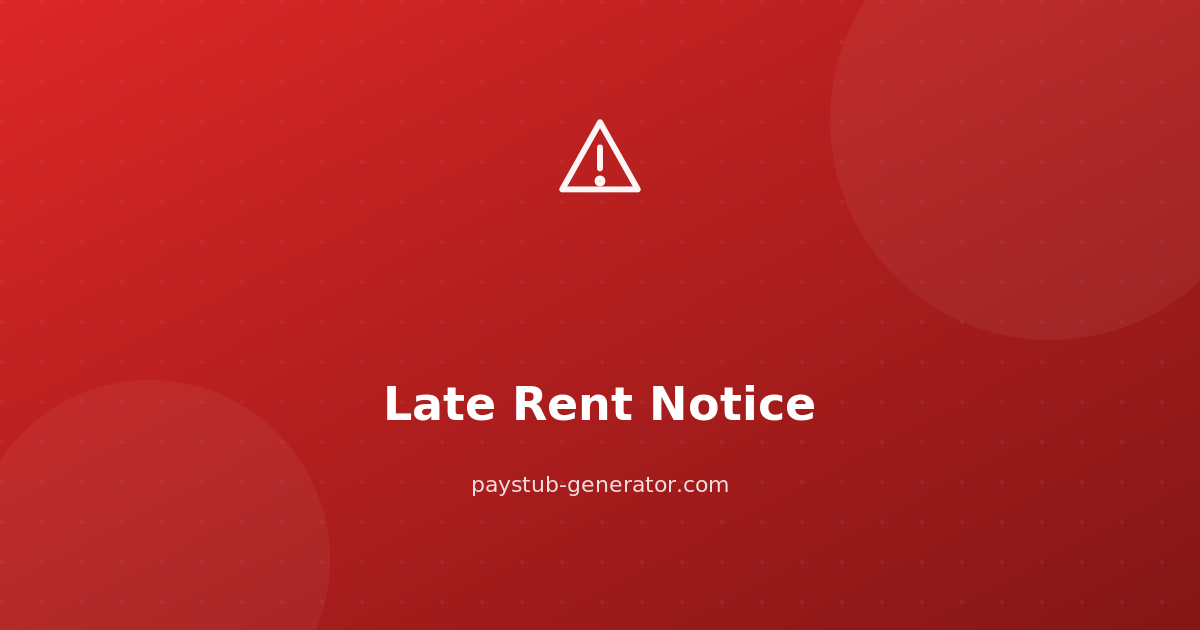 Late Notice Alert preview