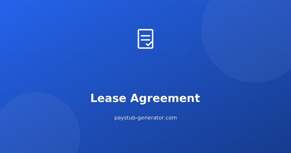 Simple Lease Agreement preview