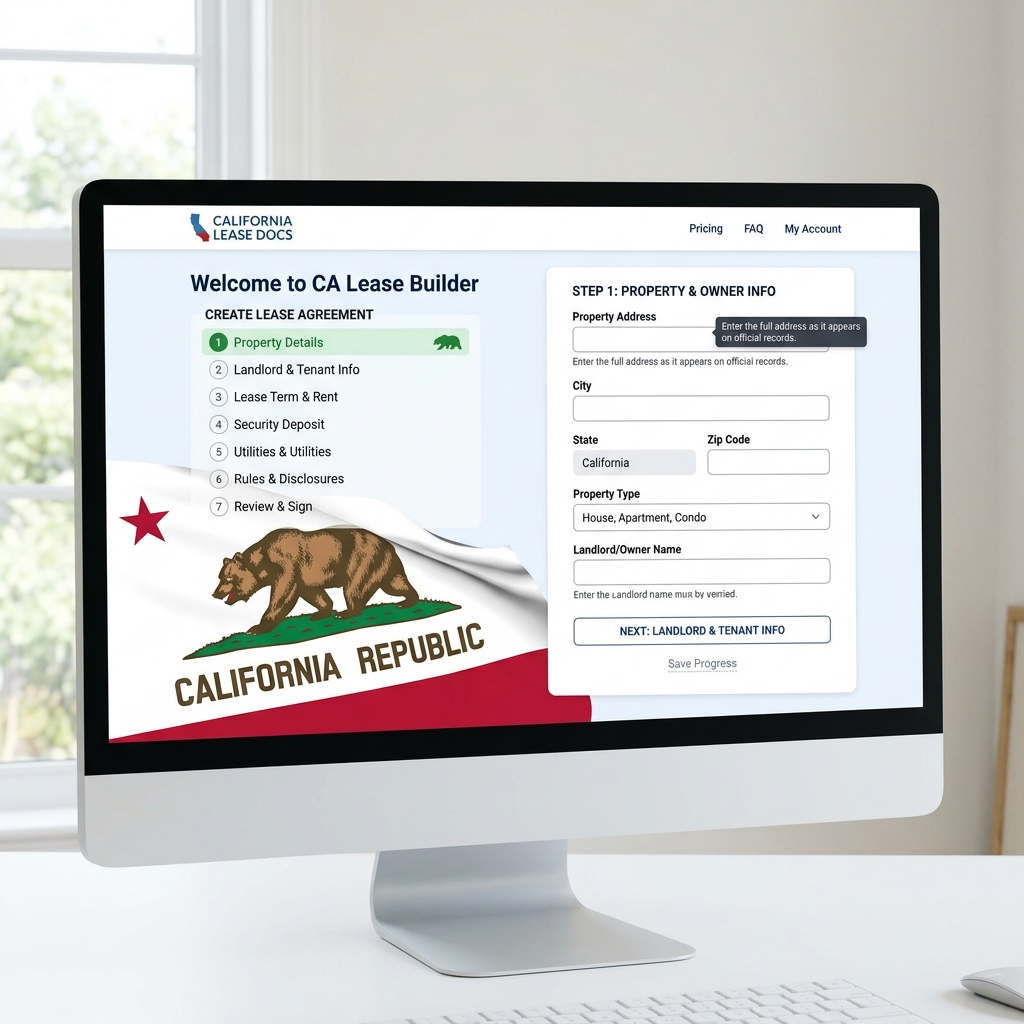 California Lease Document Preview