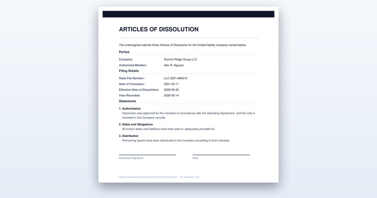 How to Dissolve an LLC: The Step-by-Step Wind-Down